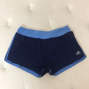 Women Adidas Running Navy Blue Shorts Size M